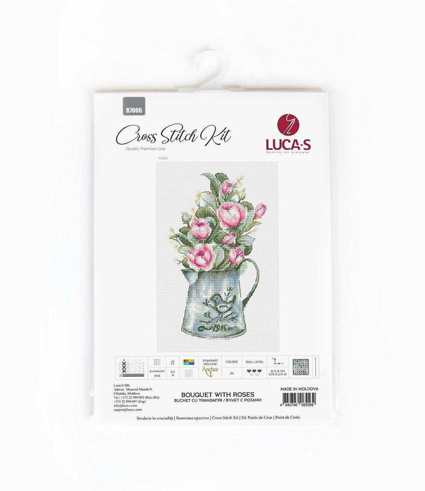 Cross Stitch Kit Luca-S - Bouquet with Roses, B7006