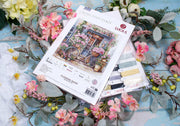 Cross Stitch Kit Luca-S - Flowers Shop, BU5044 Luca-S Cross Stitch Kits - HobbyJobby