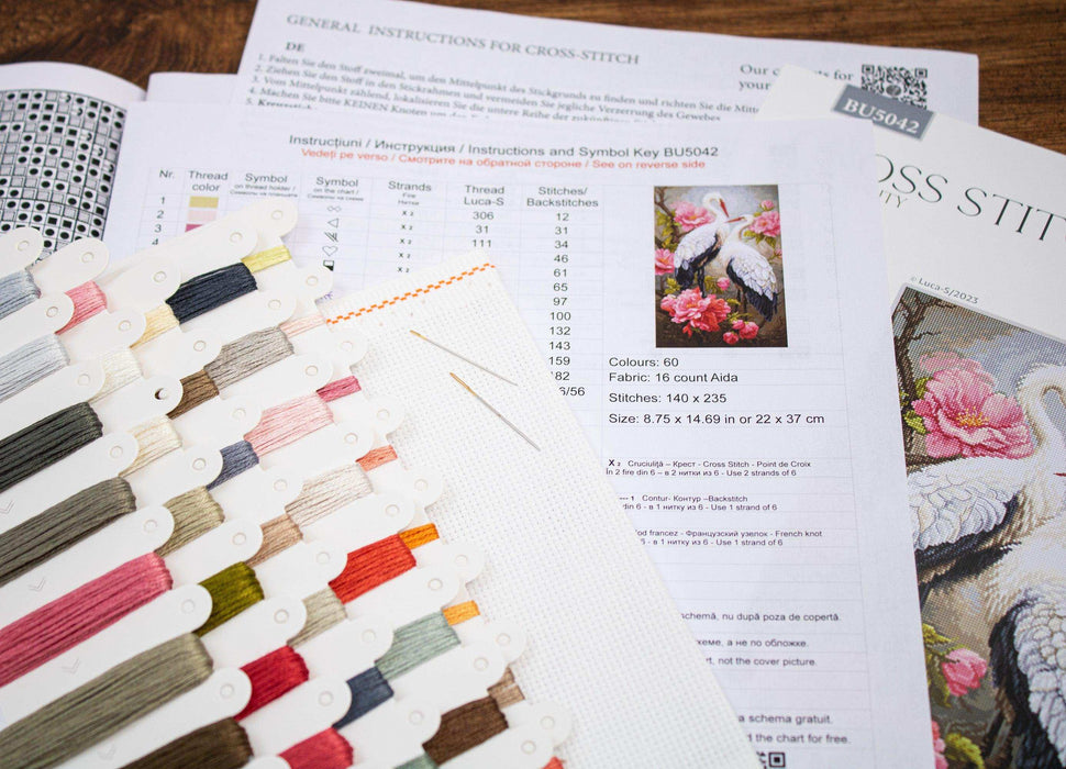 Cross Stitch Kit Luca-S - Guests of Spring, BU5042 Luca-S Cross Stitch Kits - HobbyJobby