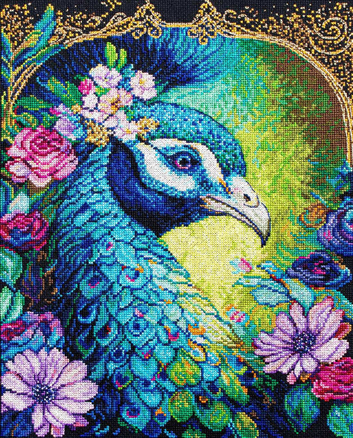Cross Stitch Kit Luca-S Gold - Proud Cerulean, BU5035 Cross Stitch Kits - HobbyJobby