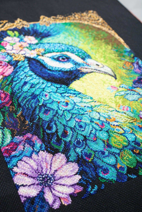 Cross Stitch Kit Luca-S Gold - Proud Cerulean, BU5035 Cross Stitch Kits - HobbyJobby