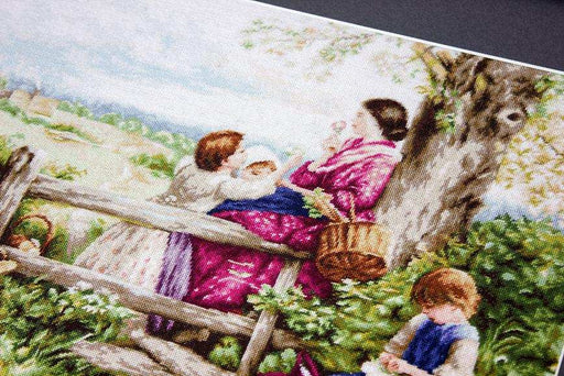 Cross Stitch Kit Luca-S - Summer Flowers, B562 Cross Stitch Kits - HobbyJobby