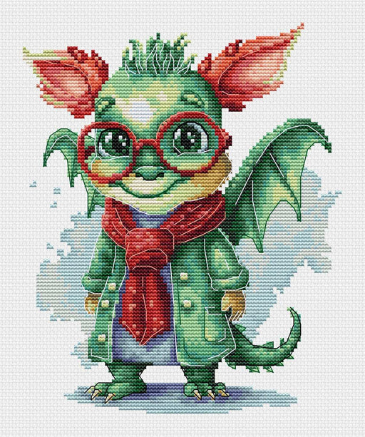 Cross Stitch Kit Luca-S - The Elegant Dragon, B1407 Cross Stitch Kits - HobbyJobby