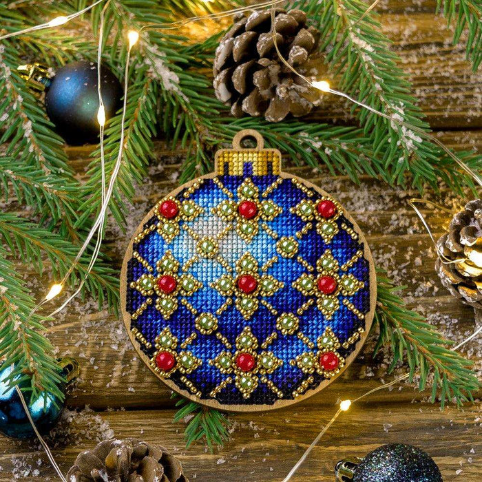 Cross Stitch Kit with Beads on Wood - Toys Needlecraft on Wood Wonderland Crafts Wooden Kits - HobbyJobby