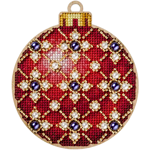Cross Stitch Kit with Beads on Wood - Toys Needlecraft on Wood Wonderland Crafts Wooden Kits - HobbyJobby