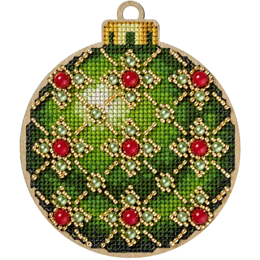 Cross Stitch Kit with Beads on Wood - Toys Needlecraft on Wood Wonderland Crafts Wooden Kits - HobbyJobby