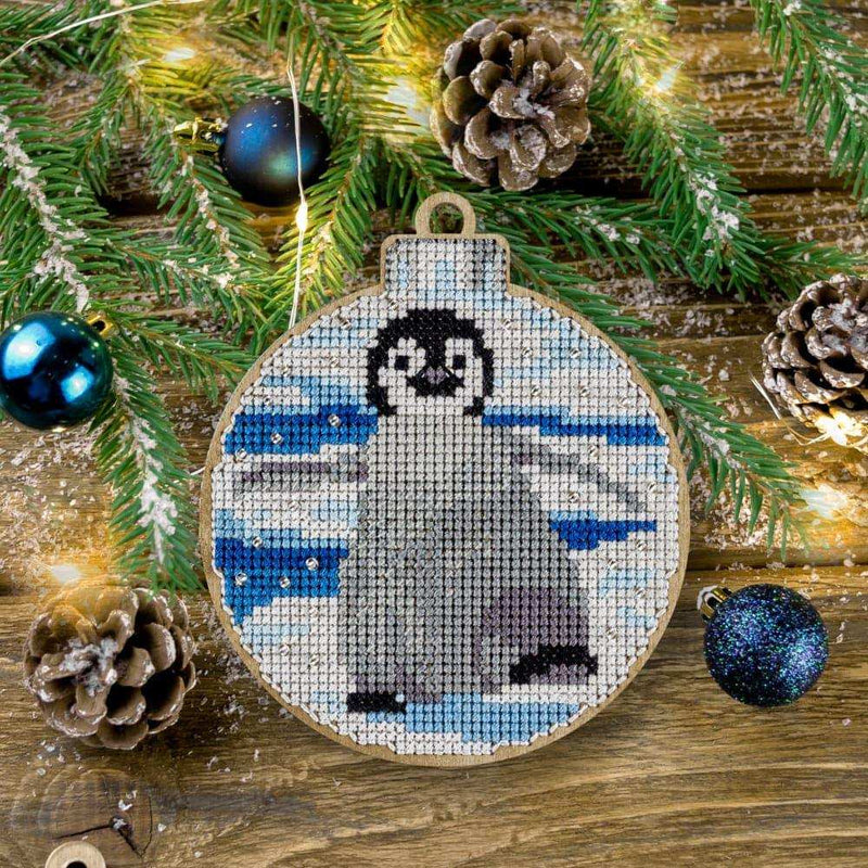 Cross Stitch Kit with Beads on Wood Wonderland Crafts Wooden Kits - HobbyJobby