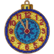 Cross Stitch Kit with Beads on Wood Wonderland Crafts Wooden Kits - HobbyJobby