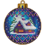 Cross Stitch Kit with Beads on Wood Wonderland Crafts Wooden Kits - HobbyJobby