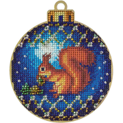 Cross Stitch Kit with Beads on Wood Wonderland Crafts Wooden Kits - HobbyJobby
