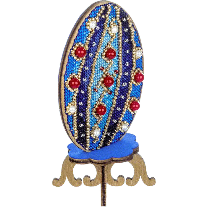 Cross Stitch Kit with Beads on Wood Wonderland Crafts Wooden Kits - HobbyJobby