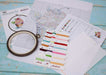Cross Stitch Kit with Hoop Included Luca-S - Cherry Ice Cream, BC104 Luca-S Cross Stitch Kits - HobbyJobby