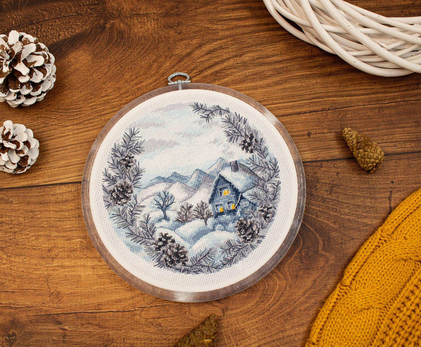 Cross Stitch Kit with Hoop Included Luca-S - The Winter Cross Stitch Kits - HobbyJobby