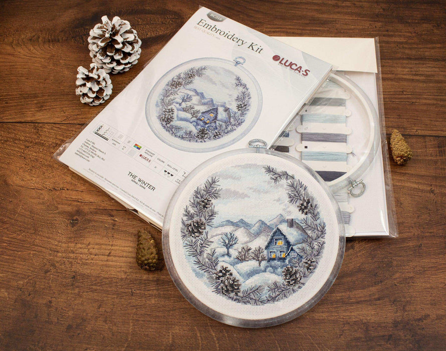 Cross Stitch Kit with Hoop Included Luca-S - The Winter Cross Stitch Kits - HobbyJobby