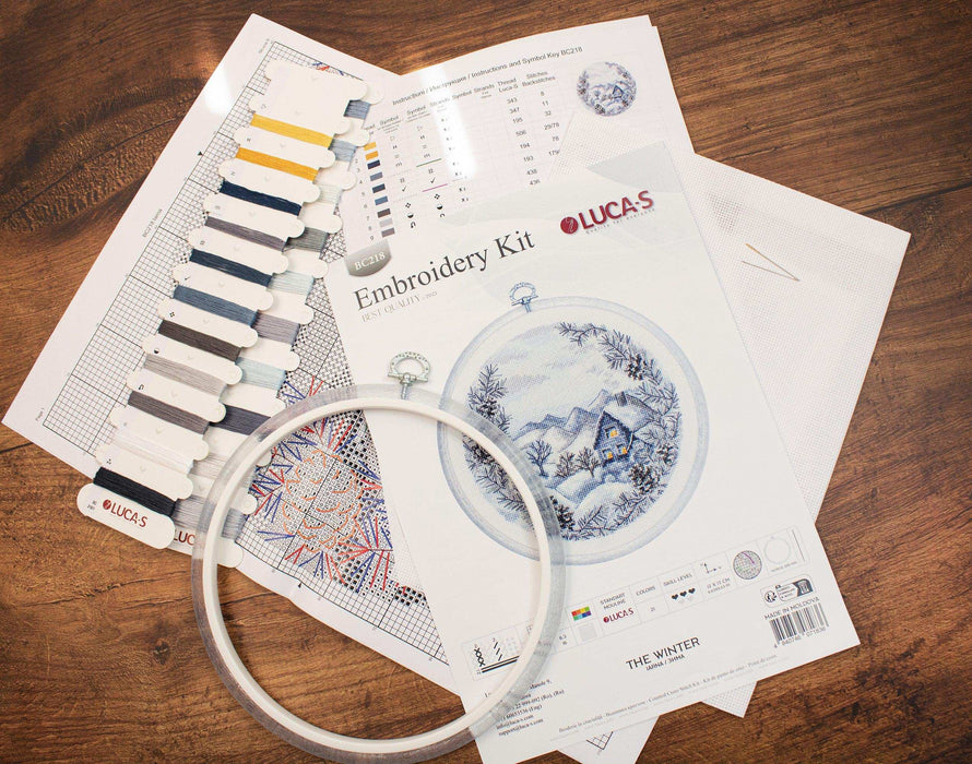 Cross Stitch Kit with Hoop Included Luca-S - The Winter Cross Stitch Kits - HobbyJobby