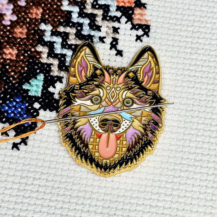 Mandala Husky Needle Minder for Cross Stitch & Embroidery