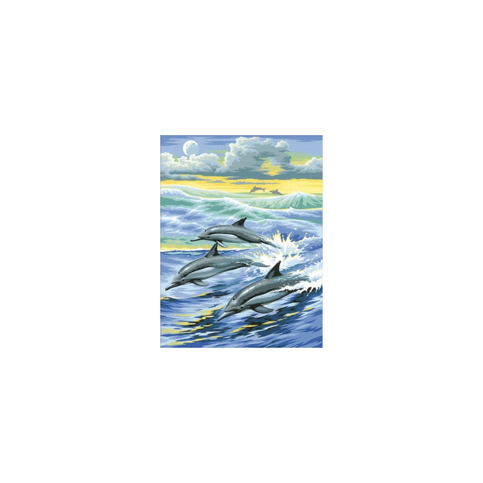 Diamond Painting Kit - DOLPHINS FAMILY 30_40 CM AZ-1062