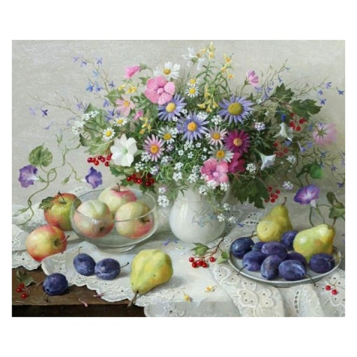 Diamond Painting Kit - FLOWER & FRUIT STILL LIFE 60_50 CM AZ-1196