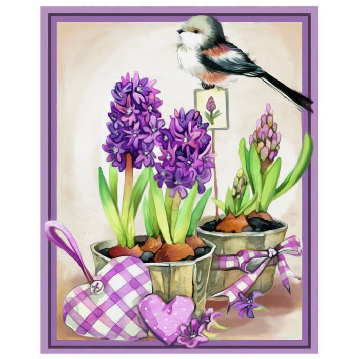 Diamond Painting Kit - HYACINTHS AROMA 24_30 CM AZ-1467