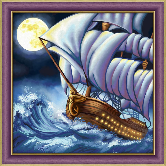 Diamond Painting Kit - SEA STORM 40_40 CM AZ-1601