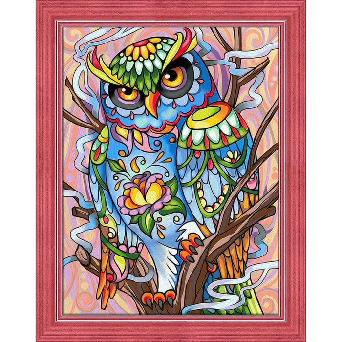 Diamond Painting Kit - OWL 40_30 CM AZ-1610