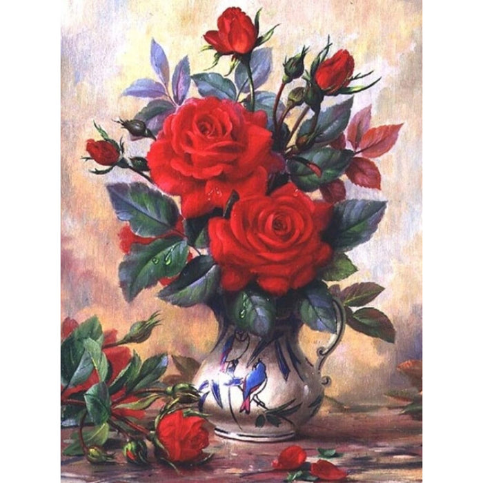 Diamond Painting Kit - "BEAUTIFUL ROSES" 30*40 CM AM1349