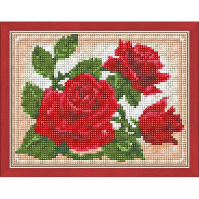 Diamond Painting Kit - "YOUNG ROSE" 20*15 CM AM1446