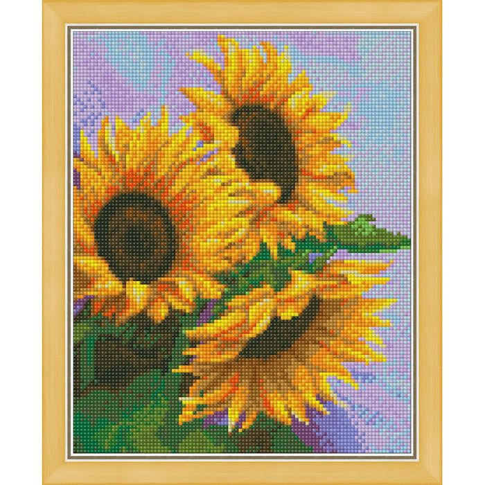 Diamond Painting Kit - "3 SUNFLOWERS" 24*30 CM AM1454
