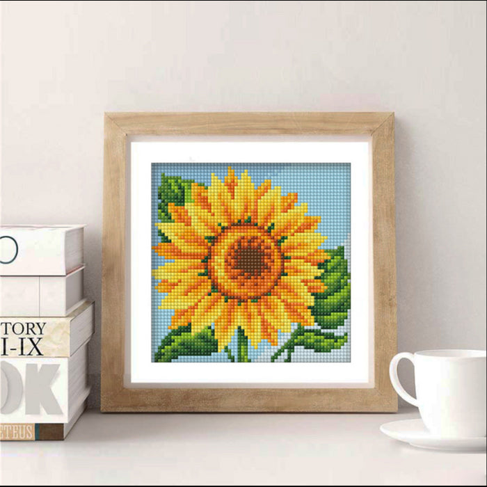 Diamond Painting Kit - "YOUNG SUNFLOWER" 15*15CM AM1635