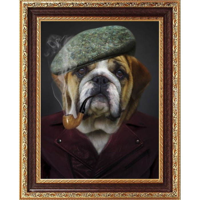 Diamond Painting Kit - DETECTIVE BULLDOG 30*40 CM AM1717