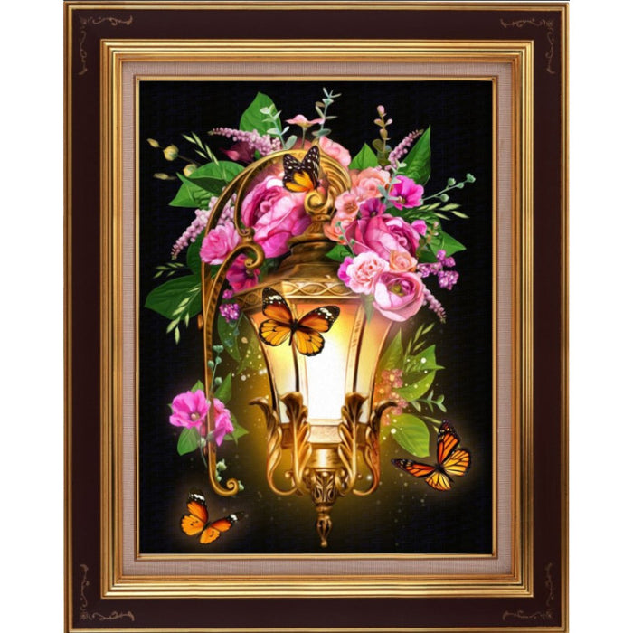 Diamond Painting Kit - ROSEHIP LANTERN 30*40 CM AM1723