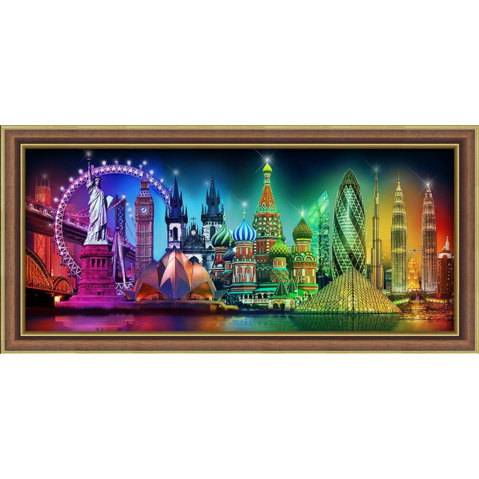 Diamond Painting Kit - "COLOURS OF THE WORLD" 70*30 CM AM1735