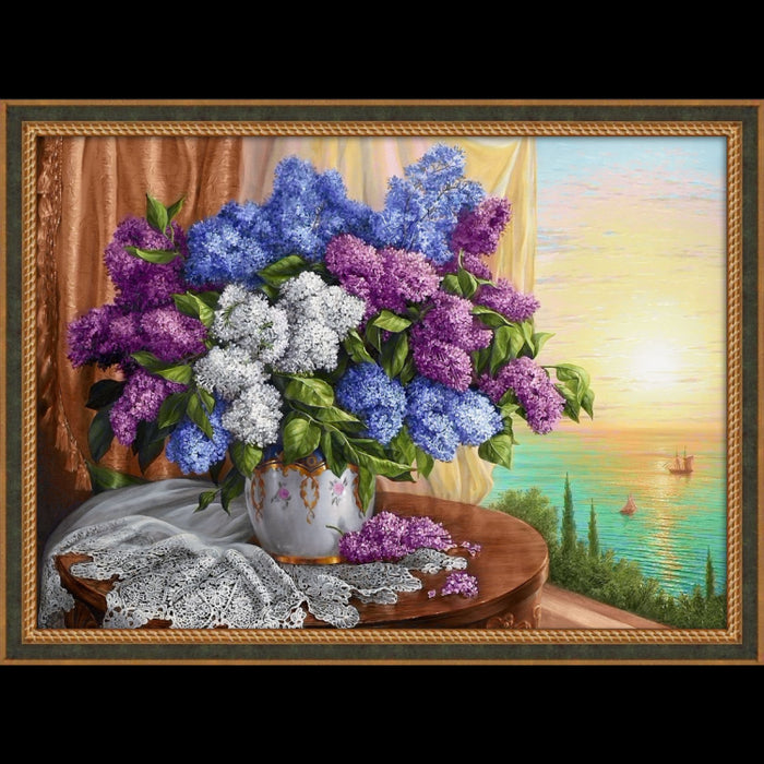 Diamond Painting Kit - LILAC BY THE WINDOW 70*50 CM AM1819