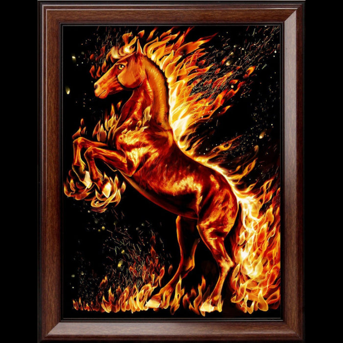 Diamond Painting Kit - "FIRE HORSE" 30*40 CM AM1850