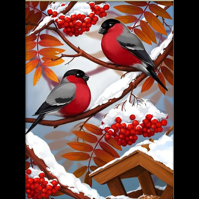 Diamond Painting Kit - "BULLFINCHES" 30X40 CM AM1893