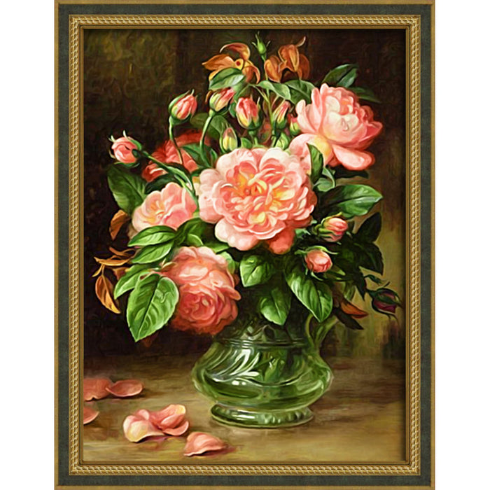 Diamond Painting Kit - "ROSES IN A VASE" 30*40 CM AM4047