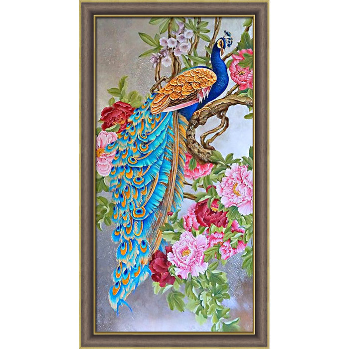 Diamond Painting Kit - "BEAUTIFUL PEACOCK" 30*60 CM AM4062