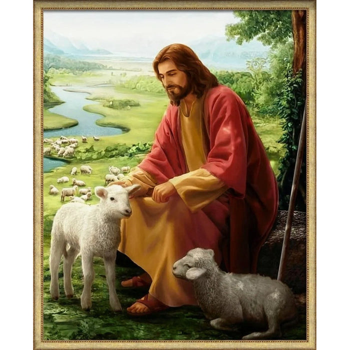 Diamond Painting Kit - CHRIST THE SHEPHERD 40*50 CM AM4112