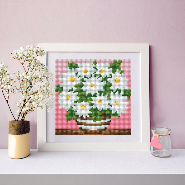 Diamond Painting Kit - CHAMOMILES 15_15 CM AZ-1638