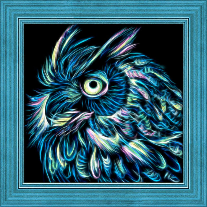 Diamond Painting Kit - NEON OWL 25X25 CM AZ-1710