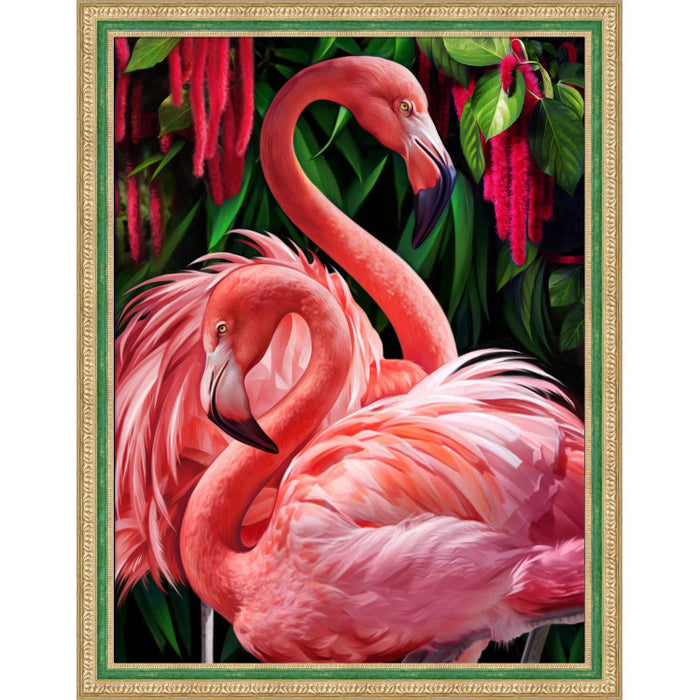 Diamond Painting Kit - FLAMINGO COUPLE 30X40 CM AZ-1739