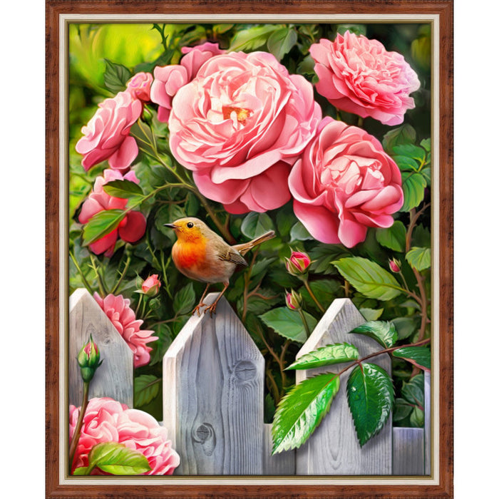 Diamond Painting Kit - BIRD IN THE GARDEN 40X50 CM AZ-1743