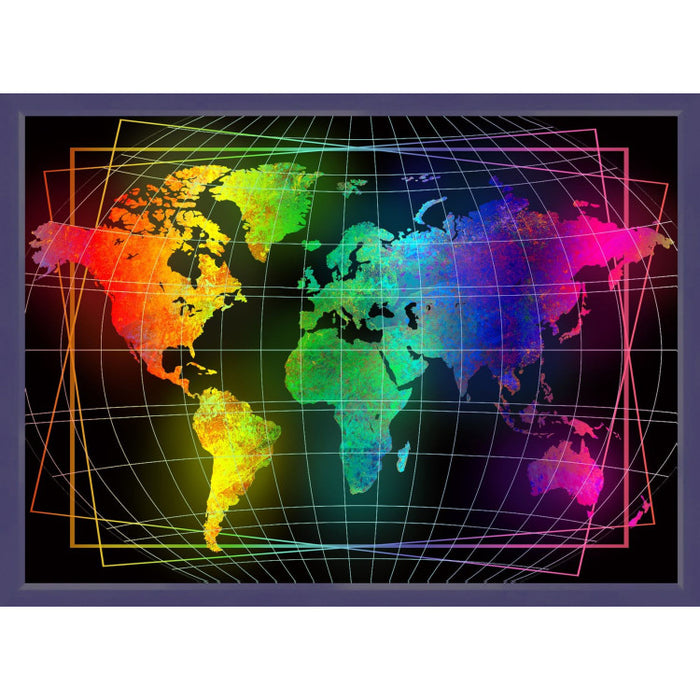 Diamond Painting Kit - WORLD MAP 70X50 CM AZ-1747