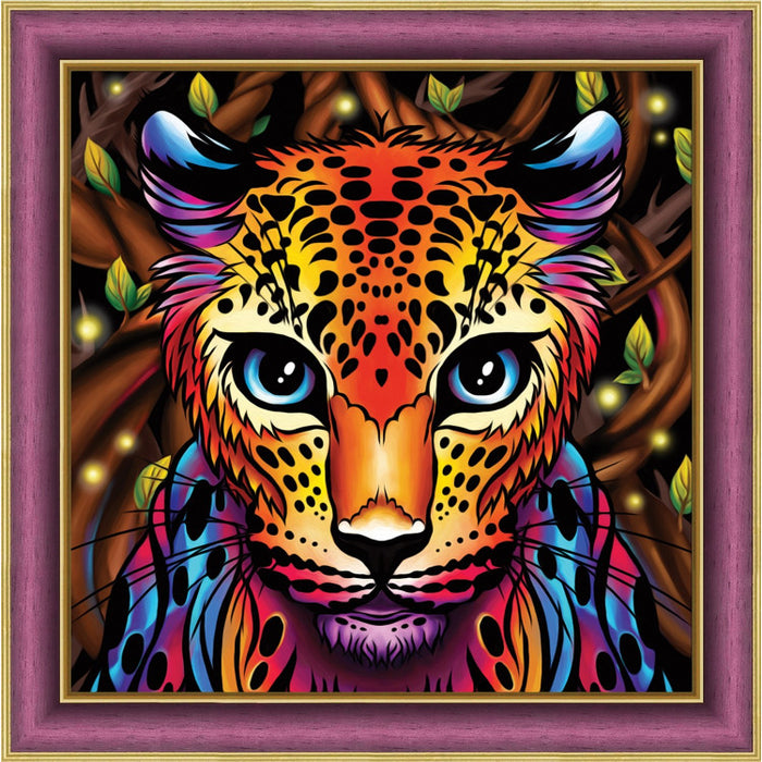 Diamond Painting Kit - RAINBOW LEOPARD 30X30 CM AZ-1752