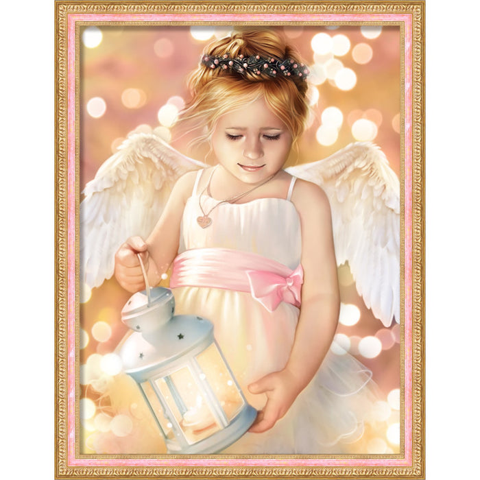 Diamond Painting Kit - ANGEL WITH LANTERN 30X40 CM AZ-1780