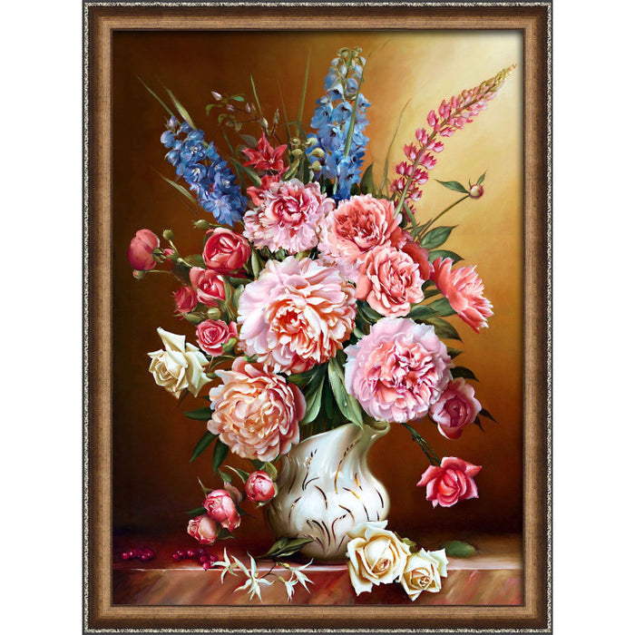 Diamond Painting Kit - PEONIES AND LUPINES 50X70 CM AZ-1815
