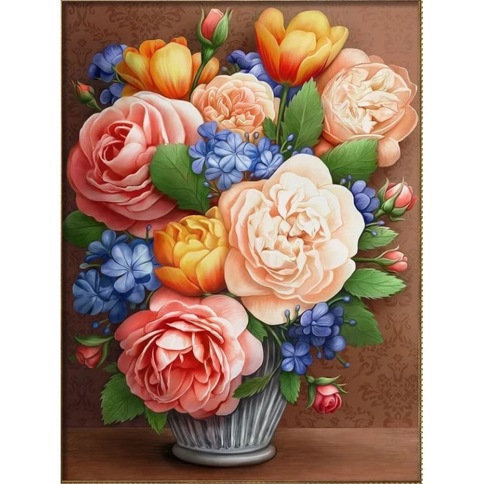 Diamond Painting Kit - RETRO BOUQUET 30*40 CM AZ-1859