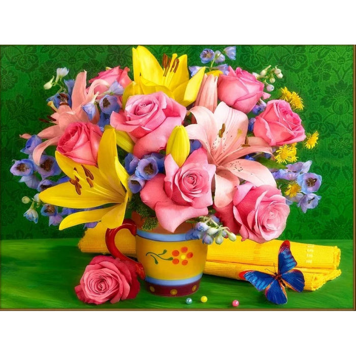 Diamond Painting Kit - SPLENDID BOUQUET 30*40 CM AZ-1875