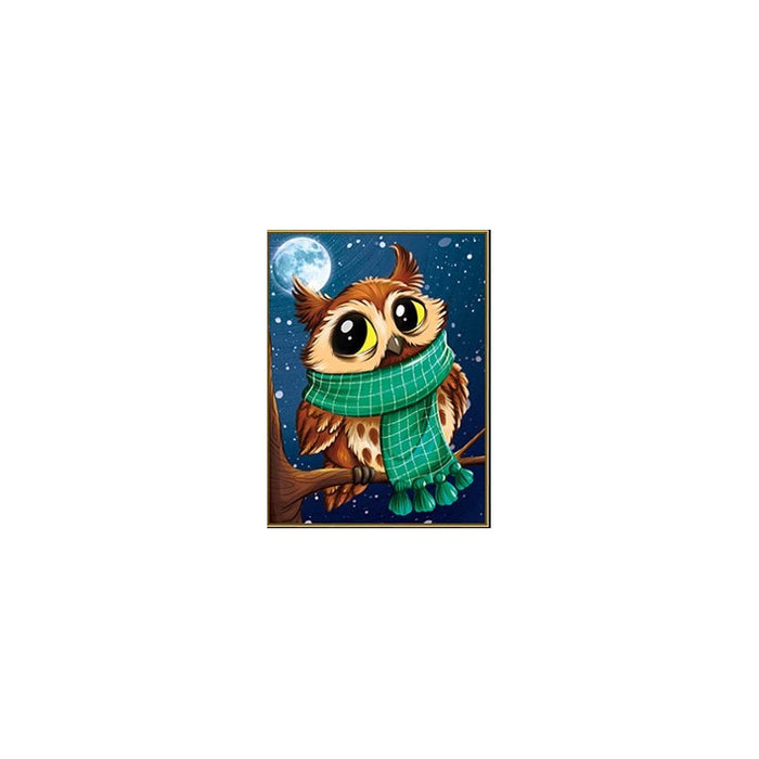 Diamond Painting Kit - LITTLE OWL IN A SCARF 19*25 CM AZ-1908