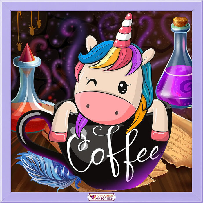 Diamond Painting Kit - UNICORN ALCHEMIST 20*20 CM AZ-1951